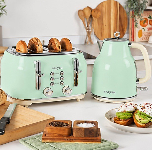 Salter retro green kettle - salter,