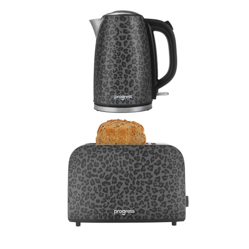 Progress leopard print kettle - leopard,