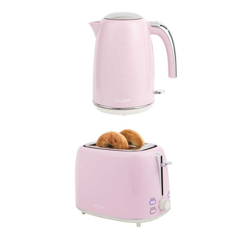 Salter retro pink kettle - pink,
