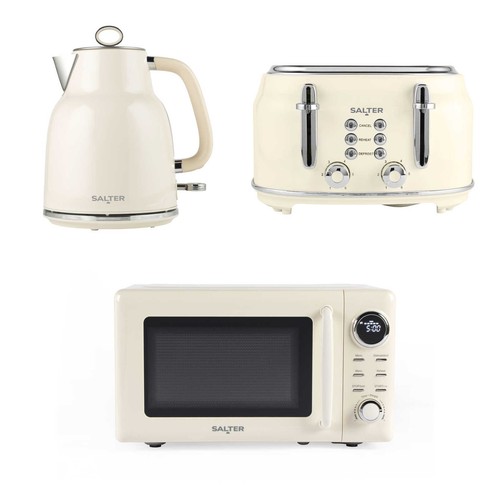 Salter retro cream set - cream, rapid