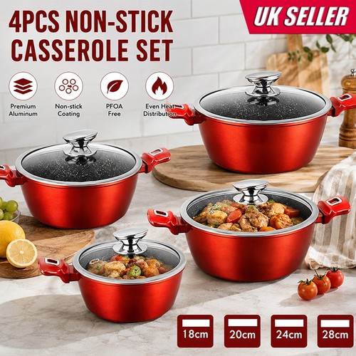 4pcs casserole set with - 4pcs,