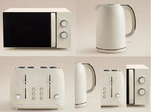 Cream textured kettle - cream, 1.7l