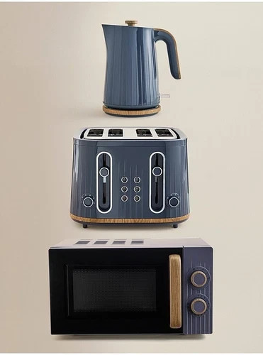 Scandi navy kettle - navy, 4-slice