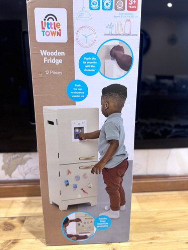 Little town wooden fridge - little,