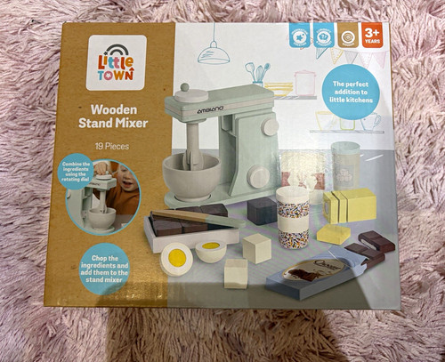 Little town wooden stand mixer - little,