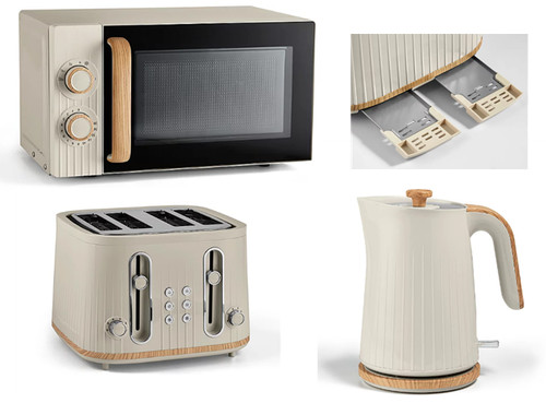 Cream wood kettle and - and, 4