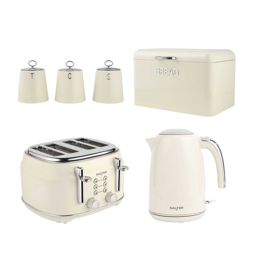 Salter retro cream - cream, set