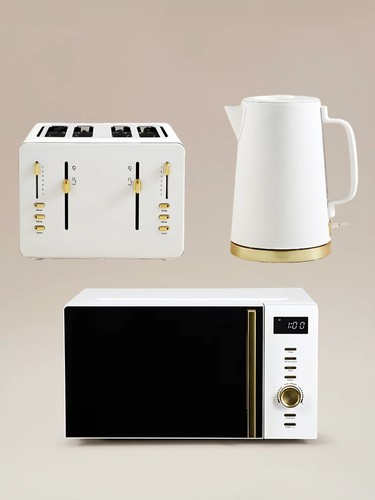 White gold kettle toaster - &, &